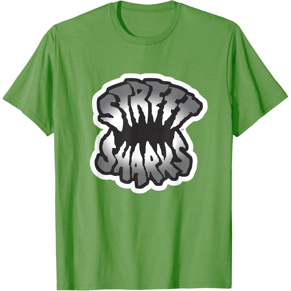 imageStreet Sharks  Grey Logo TShirtGrass Green