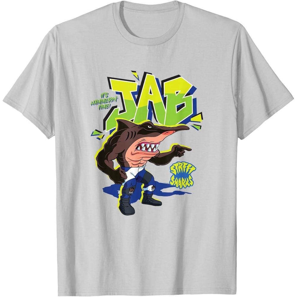 imageStreet Sharks  Jab Its Hammerin Time TShirtSilver Grey