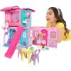imageBarbie Chelsea Toy Dollhouse with 15 Accessories PopUp House Expands to 17 x 13 inches with 5 Play Areas amp Slide Includes Small Doll amp Pet Dog