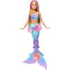 imageBarbie Mermaid Toy Dolls with Surprise Magic Blooming Flowers Feature Ombre Tails Pearl Headband Accessory amp Long Blonde Hair with Pink HighlightsMulticolor