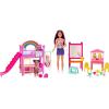 imageBarbie Skipper Babysitters Inc Ultimate Daycare Playset with 3 Dolls Furniture amp 15 Accessories Includes Bunk Beds amp ColorChange Easel