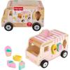 imageFisherPrice Wood Toddler Toy Ice Cream Truck Shape Sorter Set 9 Wooden Pieces for Developmental Play Kids Ages 18 Months Amazon Exclusive