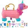 imagePolly Pocket Compact Playset Puppy Party with 2 Micro Dolls amp 26 Accessories Roller Rink Birthday AnimalShaped CaseStandard Packaging