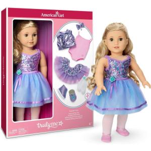 American Girl, Truly Me #125 Doll & Dance All Day Set, with Hazel Eyes, Curly Blonde Hair, Light Skin, Ages 6+