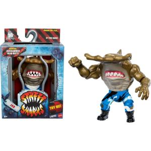 Mattel Street Sharks Action Figure with Bite & Head Butt Motion, Jab Collectible Toy Inspired by 90s TV Half-Man Half-Shark Hero, 6-Inch(Jab)