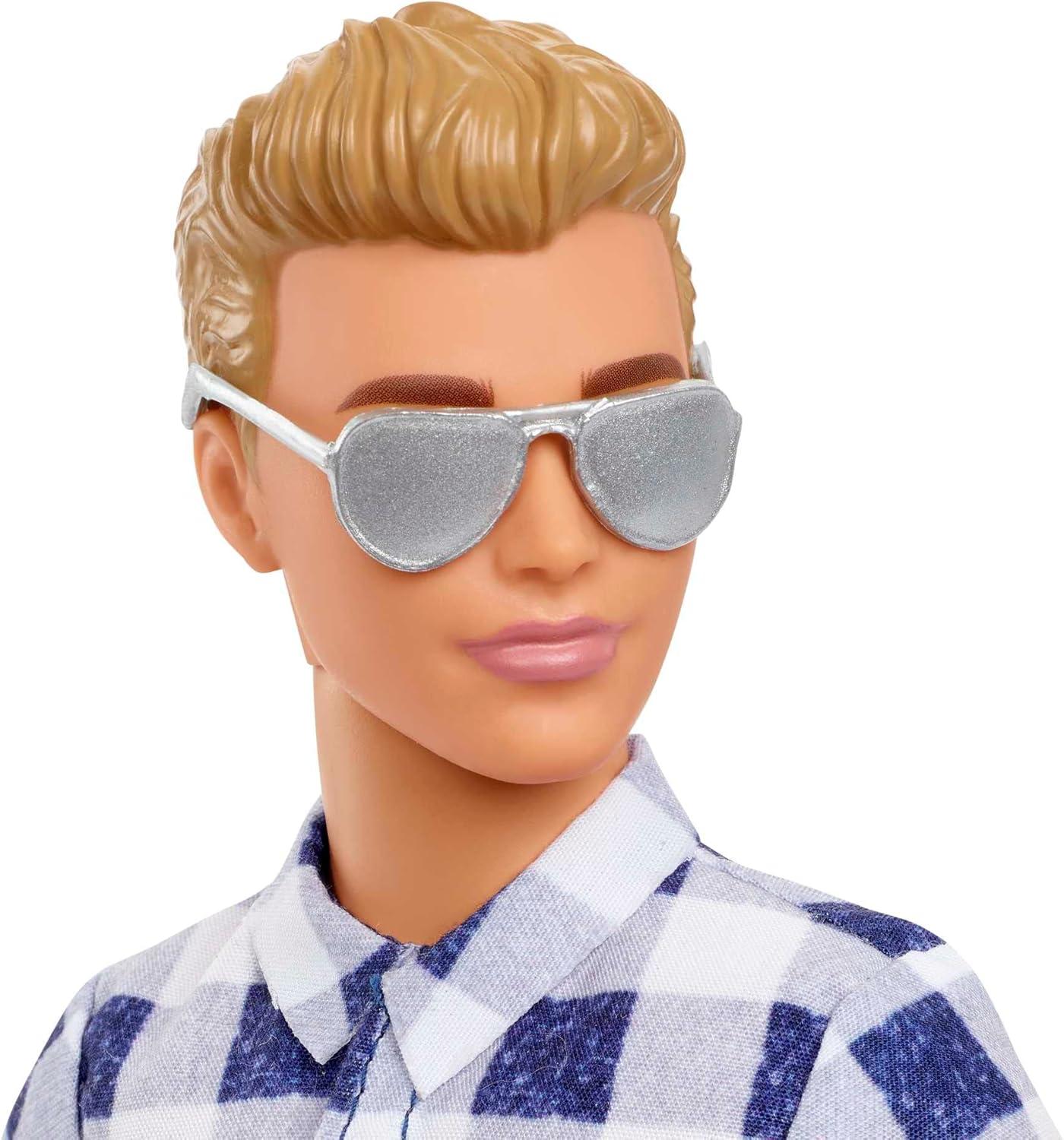 imageBarbie It Takes Two Camping Set with Blonde Ken Doll in Plaid Shirt amp Accessories Including Cooler Map amp More