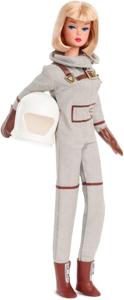 imageBarbie Miss Astronaut Doll Collectible with Silver Suit Space Boots amp Helmet Accessory 1965 Vintage Repro Amazon Exclusive
