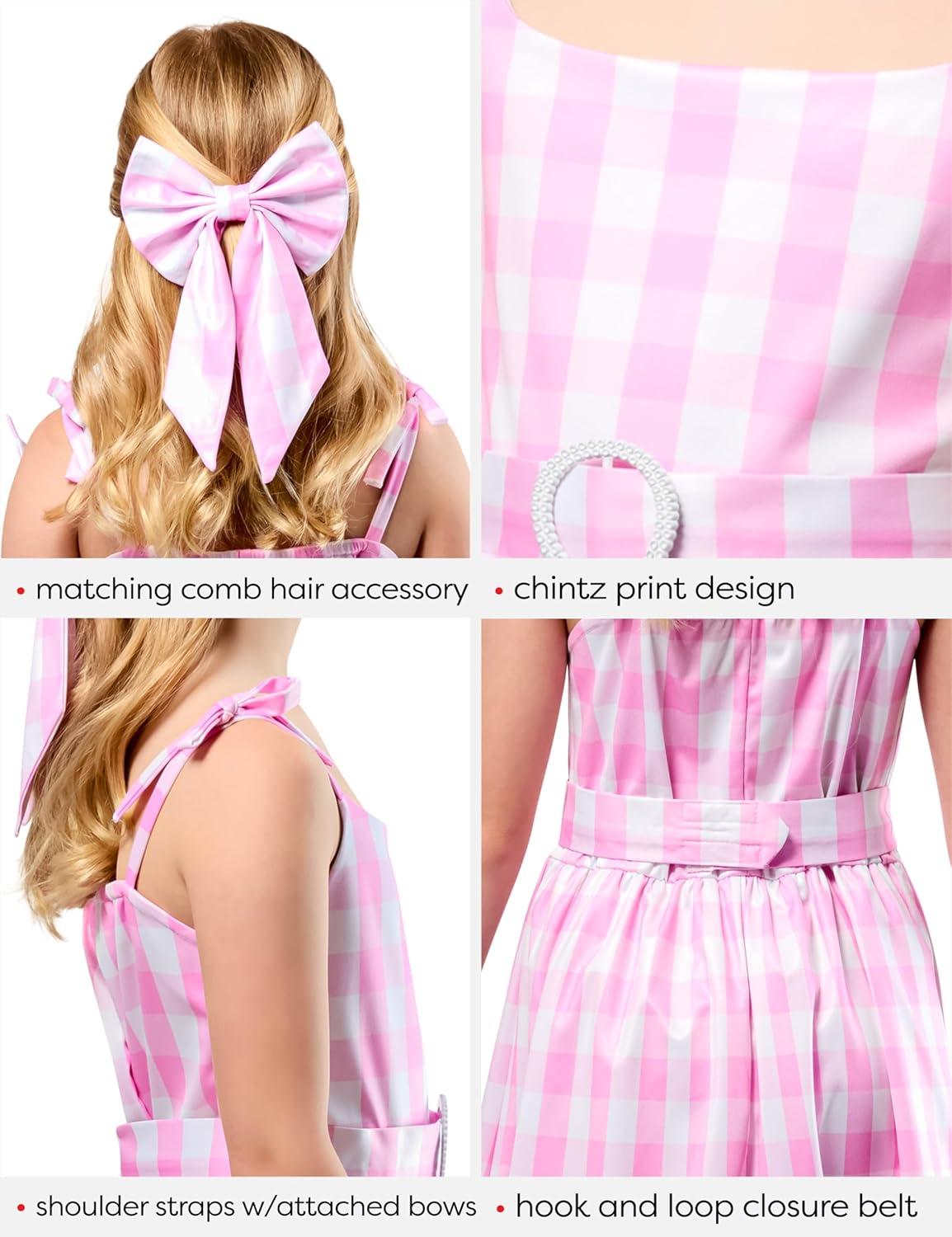 imageRubies Barbie Movie A Perfect Day Barbie Costume for Kids Girls LargeMedium