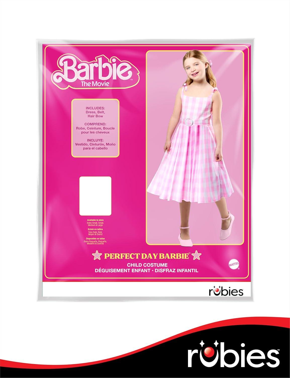 imageRubies Barbie Movie A Perfect Day Barbie Costume for Kids Girls LargeMedium