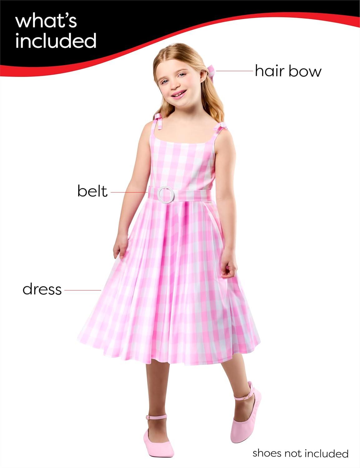 imageRubies Barbie Movie A Perfect Day Barbie Costume for Kids Girls LargeSmall