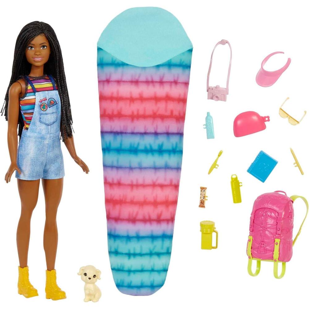 imageBarbie Doll and Accessories It Takes Two Malibu Camping Doll with Pet Puppy and 10 AccessoriesBrooklyn Camping