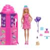 imageBarbie Rise amp Surprise Doll amp Accessories Pet Birthday Series with 12 Surprises Including Slide amp ColorChange Activity Styles May Vary