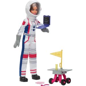 Barbie 65th Anniversary Doll & 10 Accessories, Farm Veterinarian Set with Blonde Vet Doll, Lamb with Moving Ears & More(Astronaut)