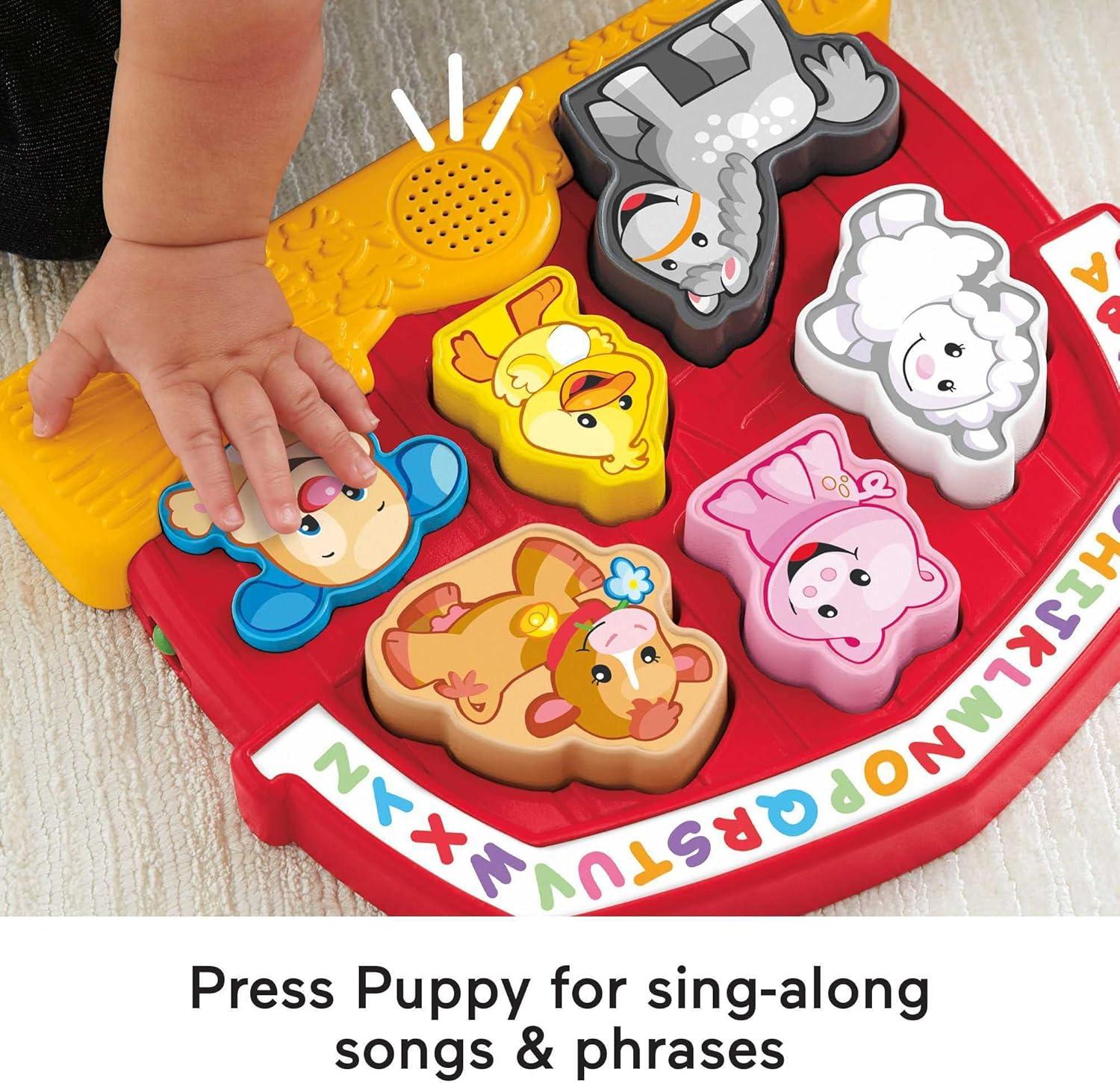 imageFisherPrice Toddler Shape Sorting Toy Laugh amp Learn Farm Animal Puzzle with Music amp Sounds for Kids Ages 1 Years