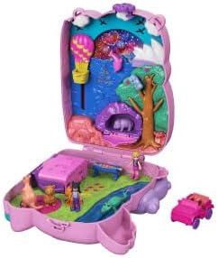 imagePolly Pocket Dolls amp Accessories Koala Purse Playset with 2 Micro Dolls 1 Toy Car amp 5 Animals 2in1 Travel ToyKoala