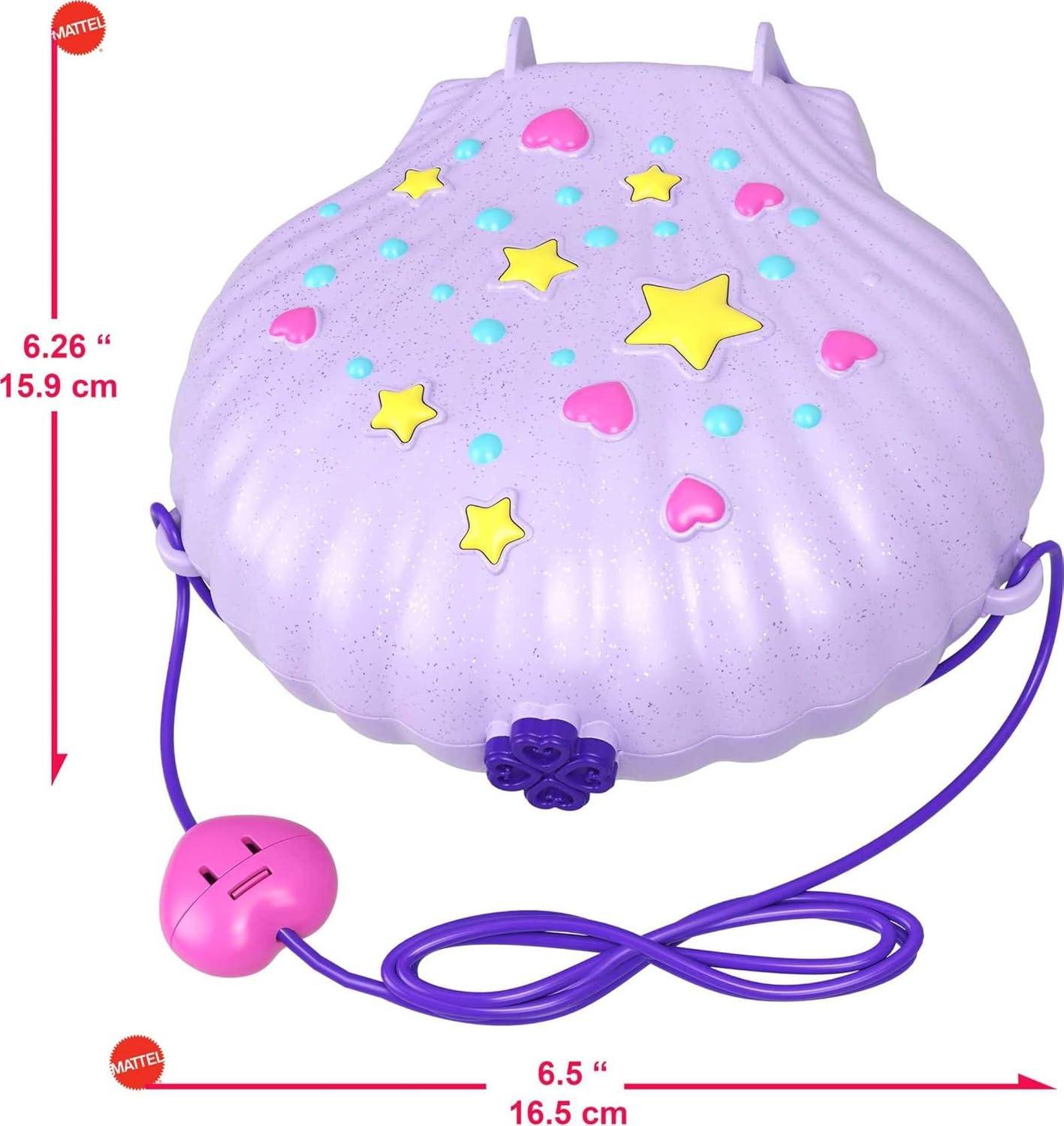 imagePolly Pocket Dolls amp Accessories Koala Purse Playset with 2 Micro Dolls 1 Toy Car amp 5 Animals 2in1 Travel ToySeashell