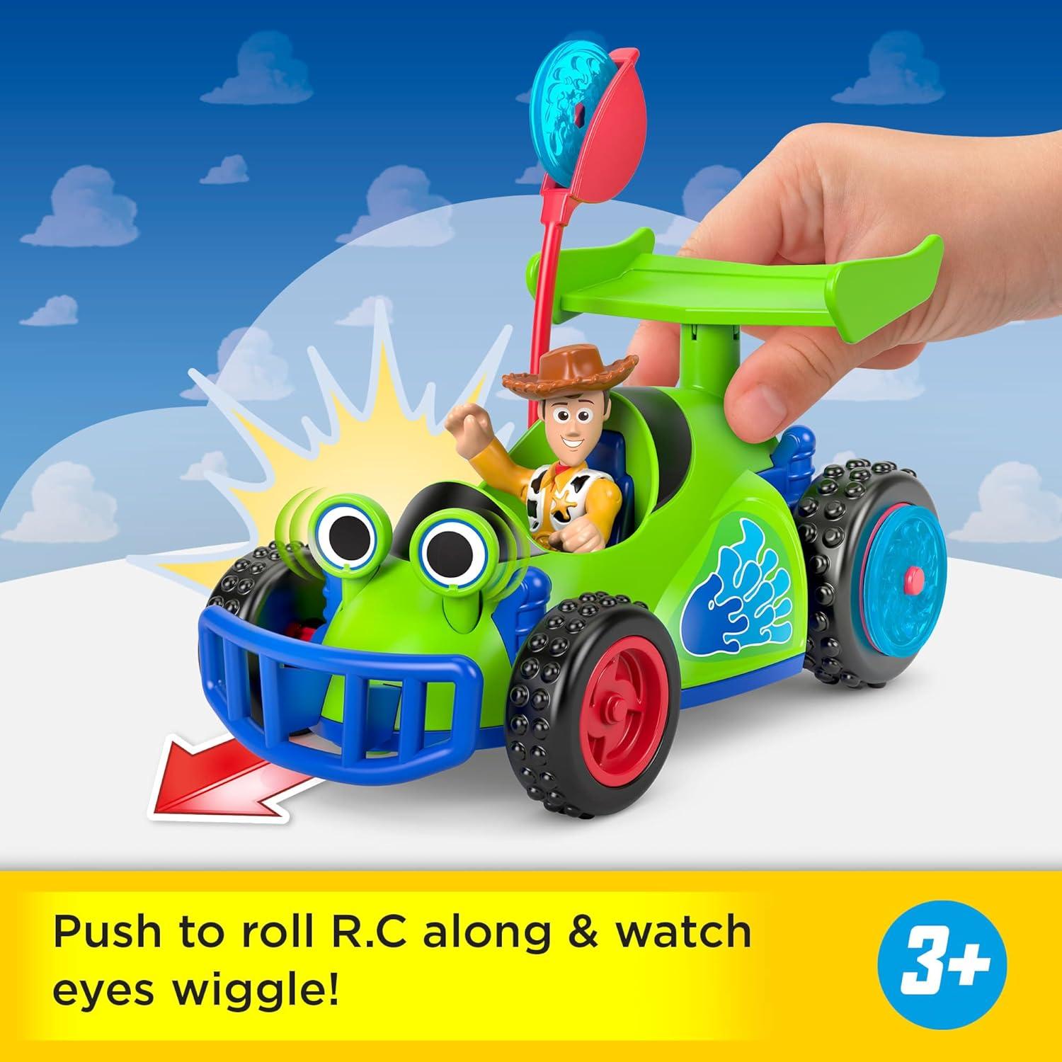 imageFisherPrice Imaginext Woody amp RC Play Set with 3inch Action Figure Toy RC Vehicle amp 2 Projectiles Inspired by Disney and Pixar Toy Story