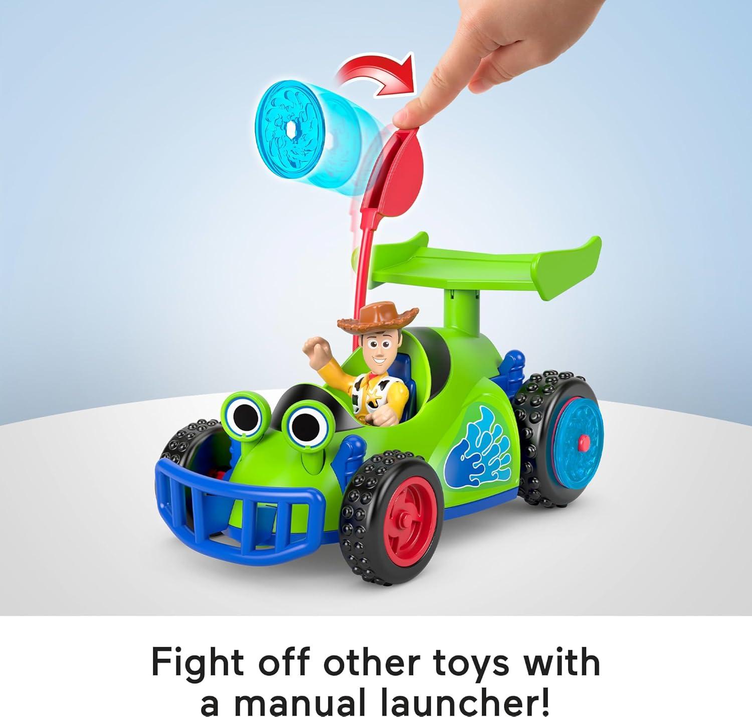 imageFisherPrice Imaginext Woody amp RC Play Set with 3inch Action Figure Toy RC Vehicle amp 2 Projectiles Inspired by Disney and Pixar Toy Story