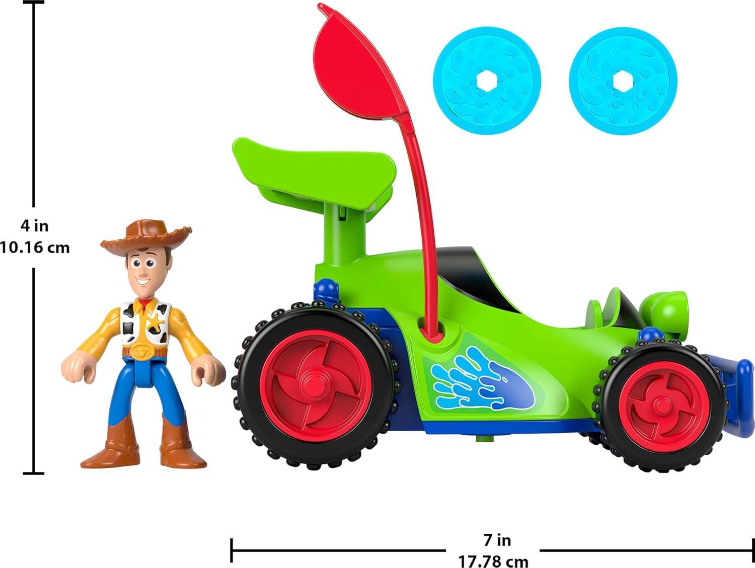 imageFisherPrice Imaginext Woody amp RC Play Set with 3inch Action Figure Toy RC Vehicle amp 2 Projectiles Inspired by Disney and Pixar Toy Story
