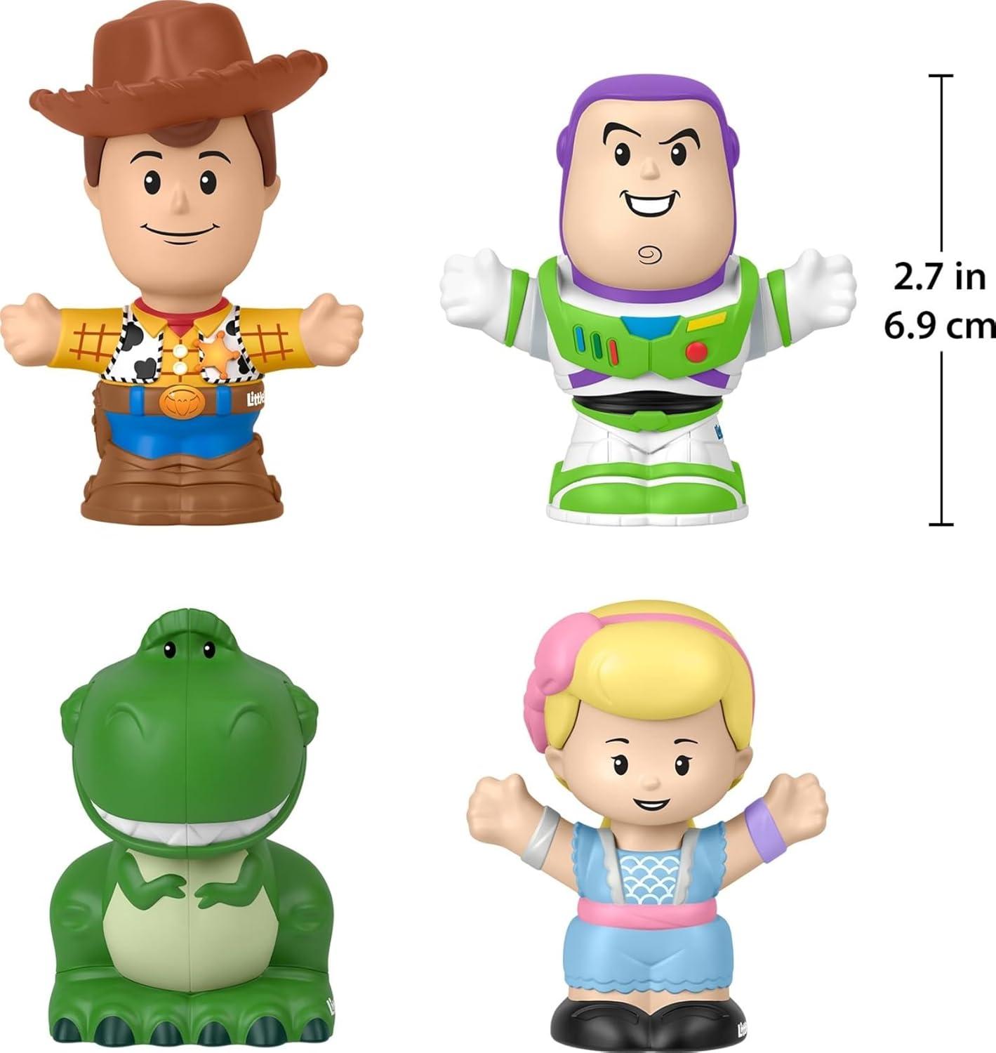 imageFisherPrice Little People Toddler Toys Disney Pixar Toy Story Figure Pack with 4 Characters for Pretend Play Kids Ages 18 Months