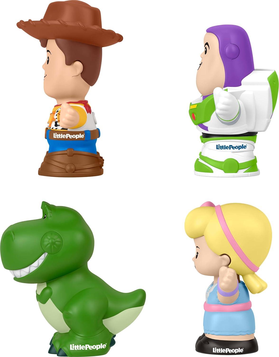 imageFisherPrice Little People Toddler Toys Disney Pixar Toy Story Figure Pack with 4 Characters for Pretend Play Kids Ages 18 Months