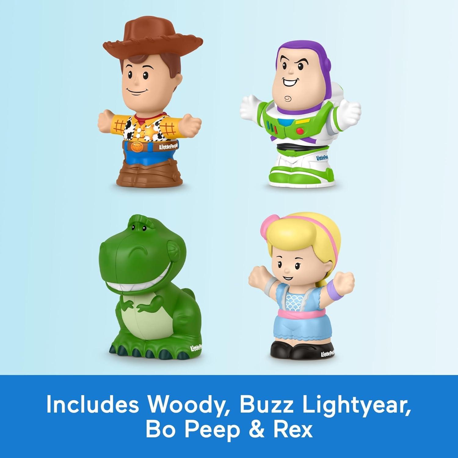 imageFisherPrice Little People Toddler Toys Disney Pixar Toy Story Figure Pack with 4 Characters for Pretend Play Kids Ages 18 Months
