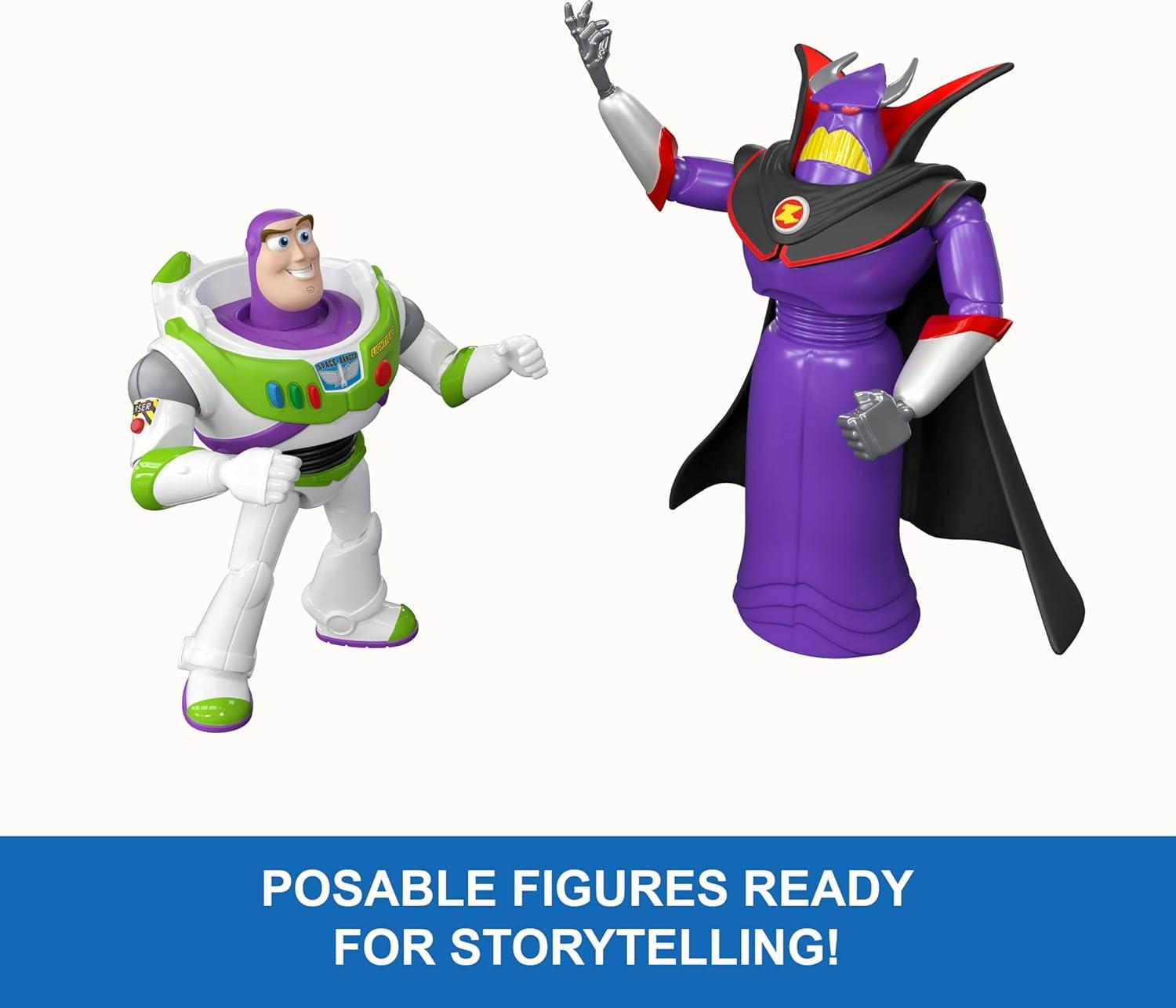 imageMattel Disney Pixar Storytellers Story Intergalactic 3Pack of Action Figures 4Inch Scale Buzz Lightyear Zurg amp Alien Posable ToysBuzz Zurg Alien