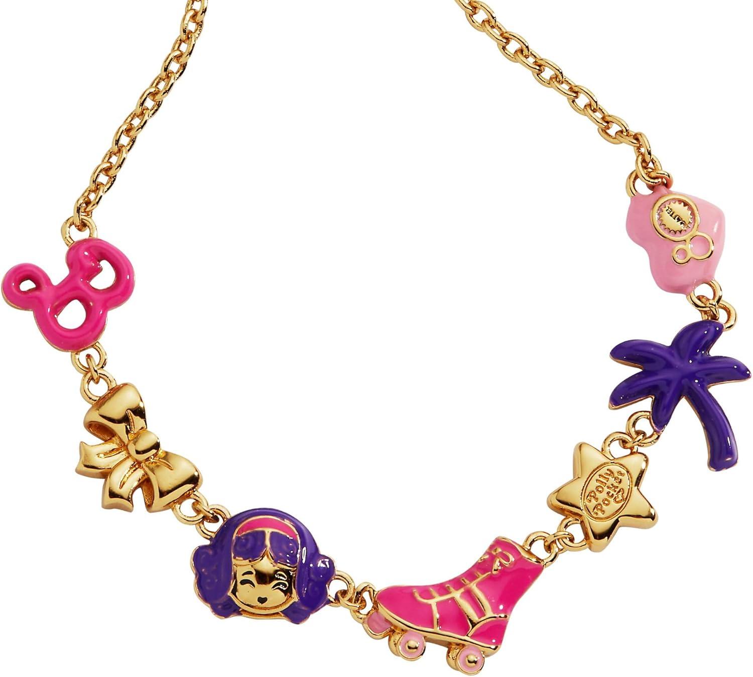 imageAlex and Ani Mattel 80th Bracelet Collectible Enamel Charms Adjustable Fit NickelFreeBarbie x Polly Pocket Bracelet