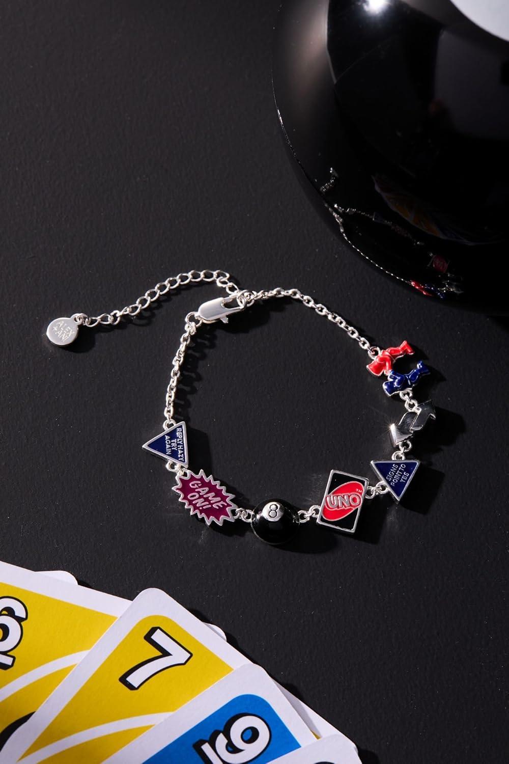 imageAlex and Ani Mattel 80th Bracelet Collectible Enamel Charms Adjustable Fit NickelFreeGame Night Bracelet
