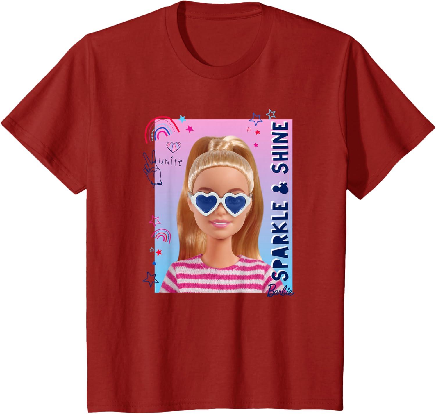 imageBarbie Americana Sparkle amp Shine TShirtCranberry Red