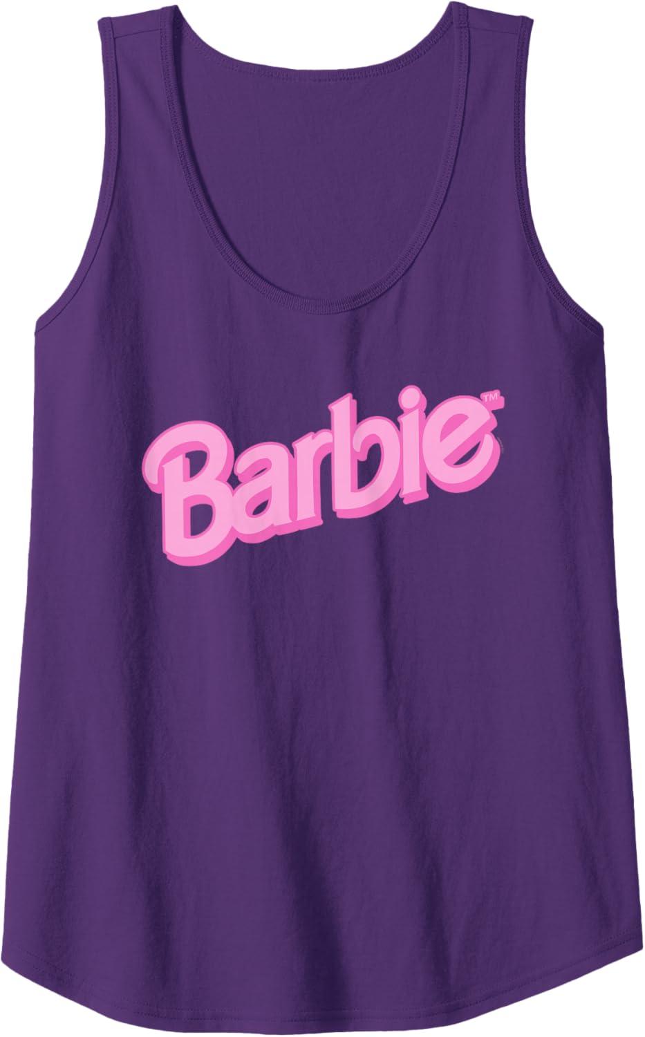 imageBarbie Pink Logo Tank TopPurple