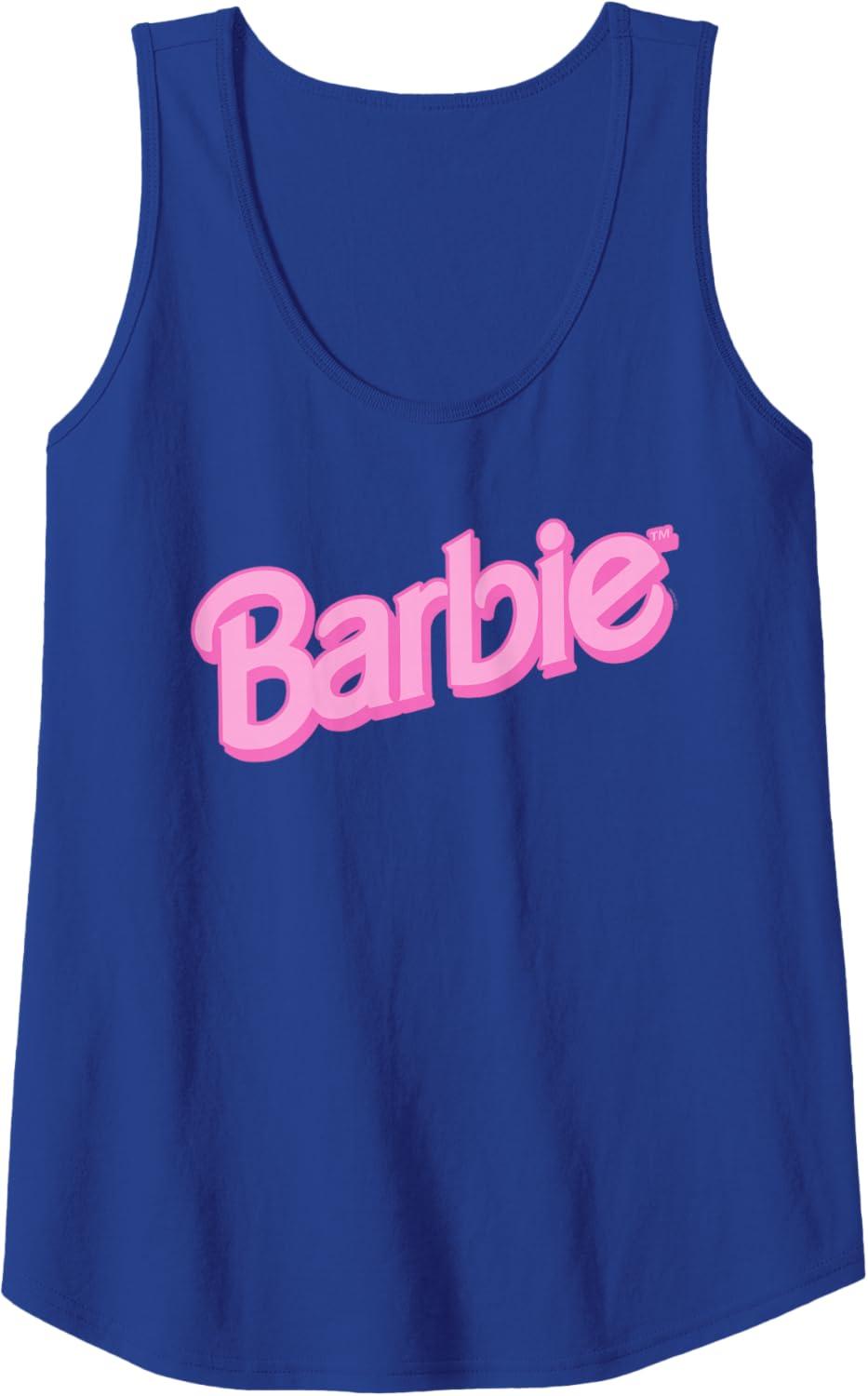imageBarbie Pink Logo Tank TopRoyal Blue