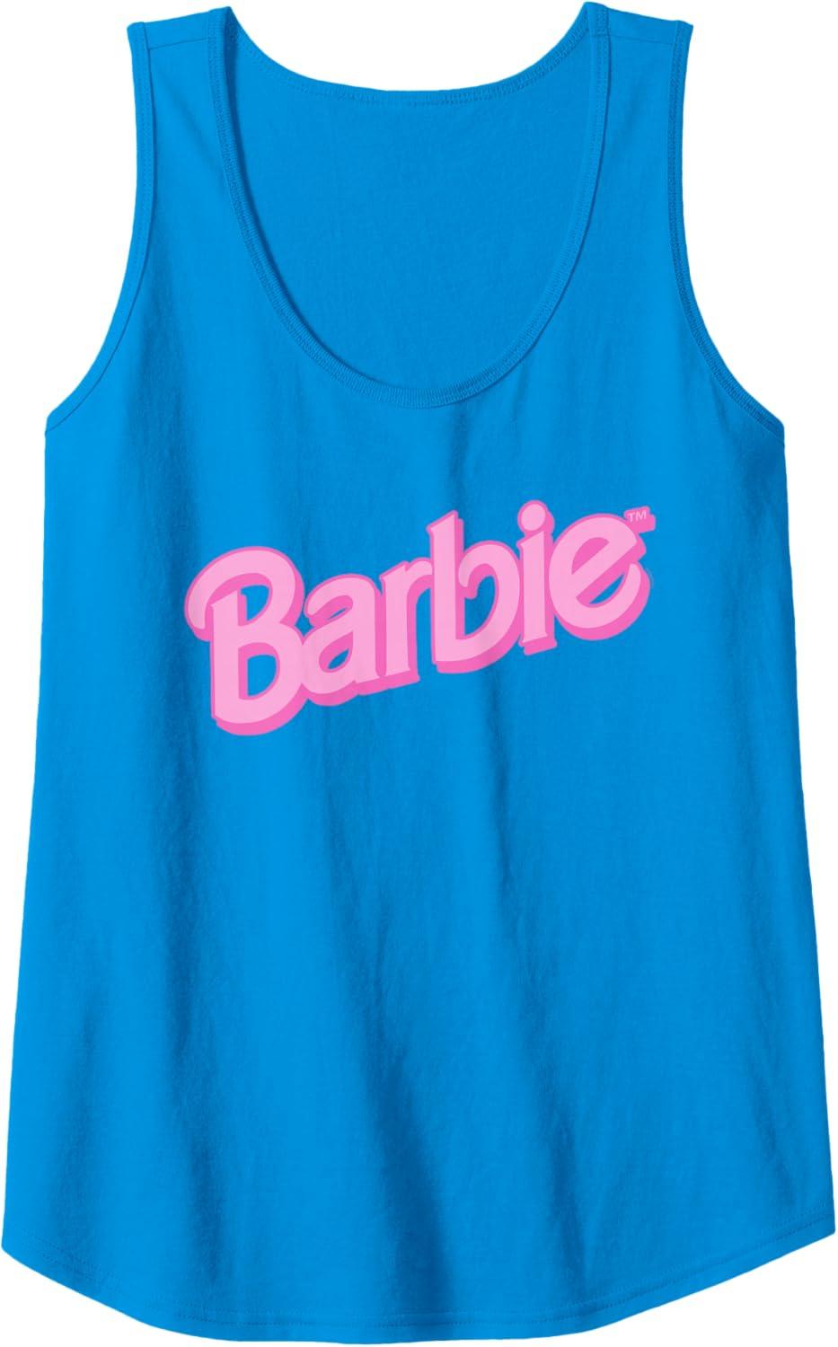 imageBarbie Pink Logo Tank TopSapphire Blue