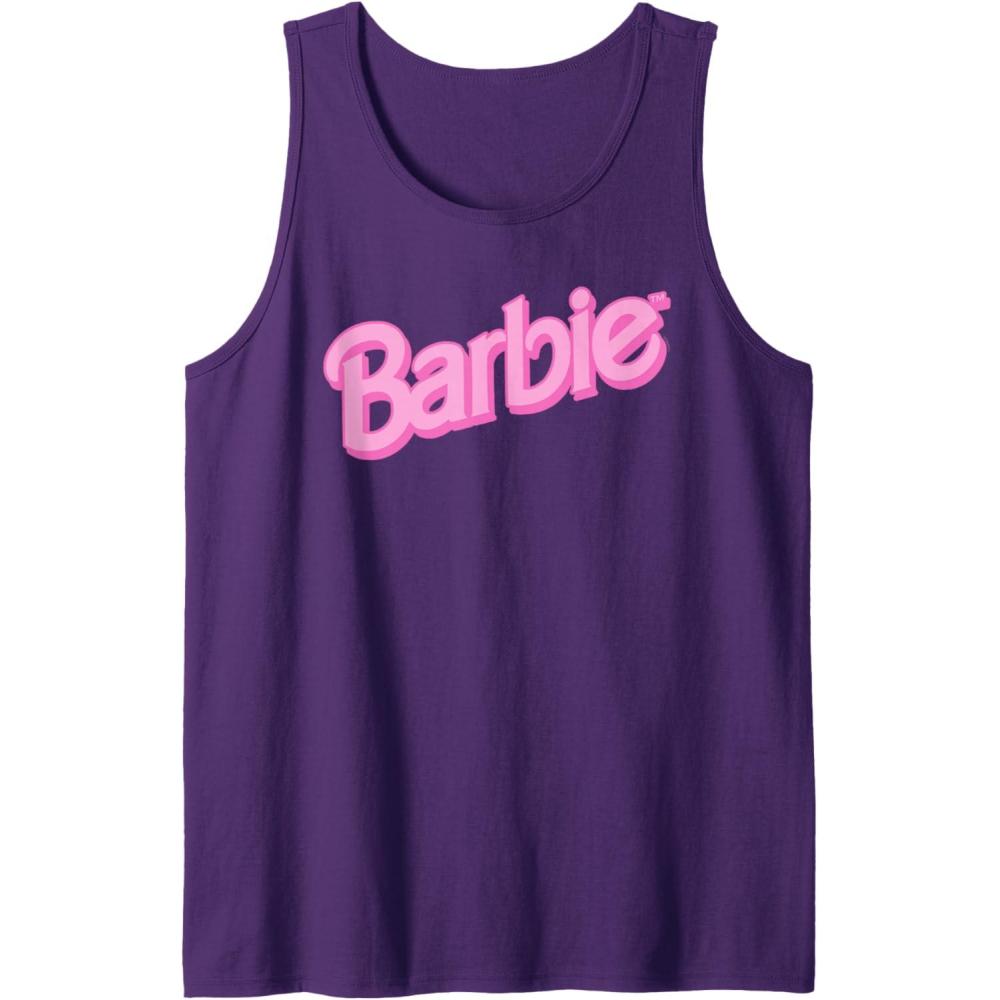 imageBarbie Pink Logo Tank TopPurple