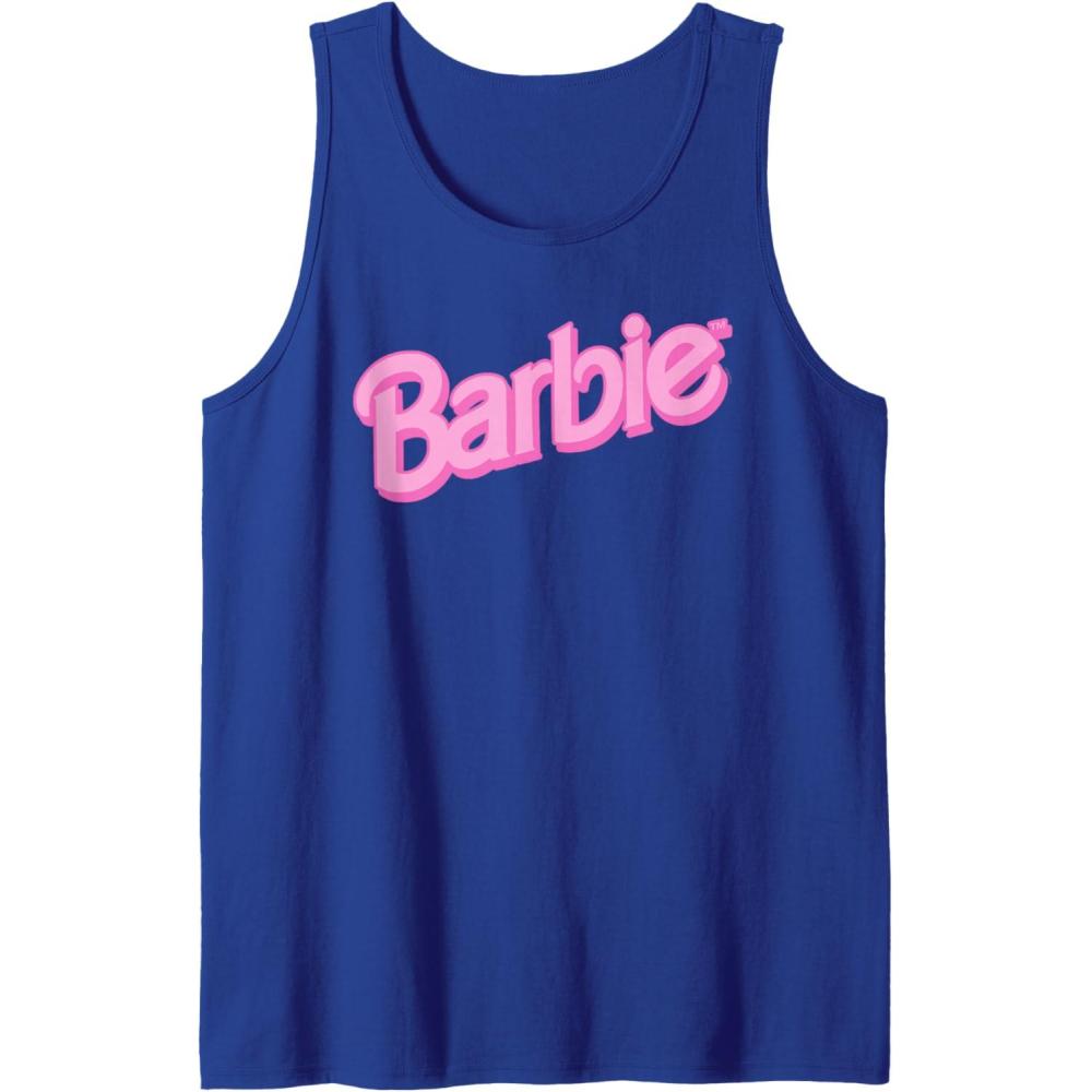 imageBarbie Pink Logo Tank TopRoyal Blue