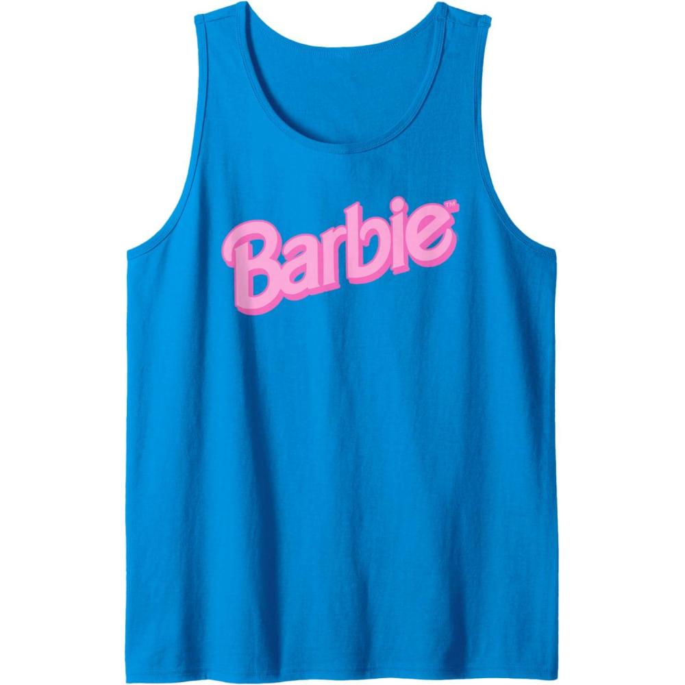 imageBarbie Pink Logo Tank TopSapphire Blue