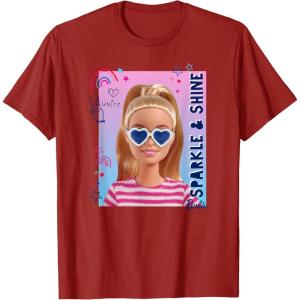 Barbie – Americana Sparkle & Shine T-Shirt(Cranberry Red)