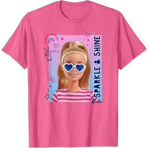 Barbie – Americana Sparkle & Shine T-Shirt(Pink Heather)