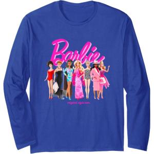 Barbie – Original Style Icon Long Sleeve T-Shirt(Royal Blue)