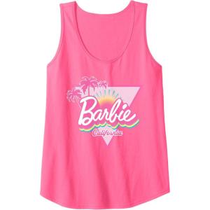 Barbie California Tank Top(Neon Pink)