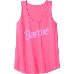 Barbie Pink Logo Tank Top(Neon Pink)