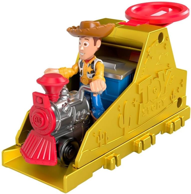 imageFisherPrice Imaginext Launcher Set with 3inch Buzz Lightyear Action Figure amp Toy Vehicle Inspired by Disney Pixar Toy Story Characters May VaryWoody