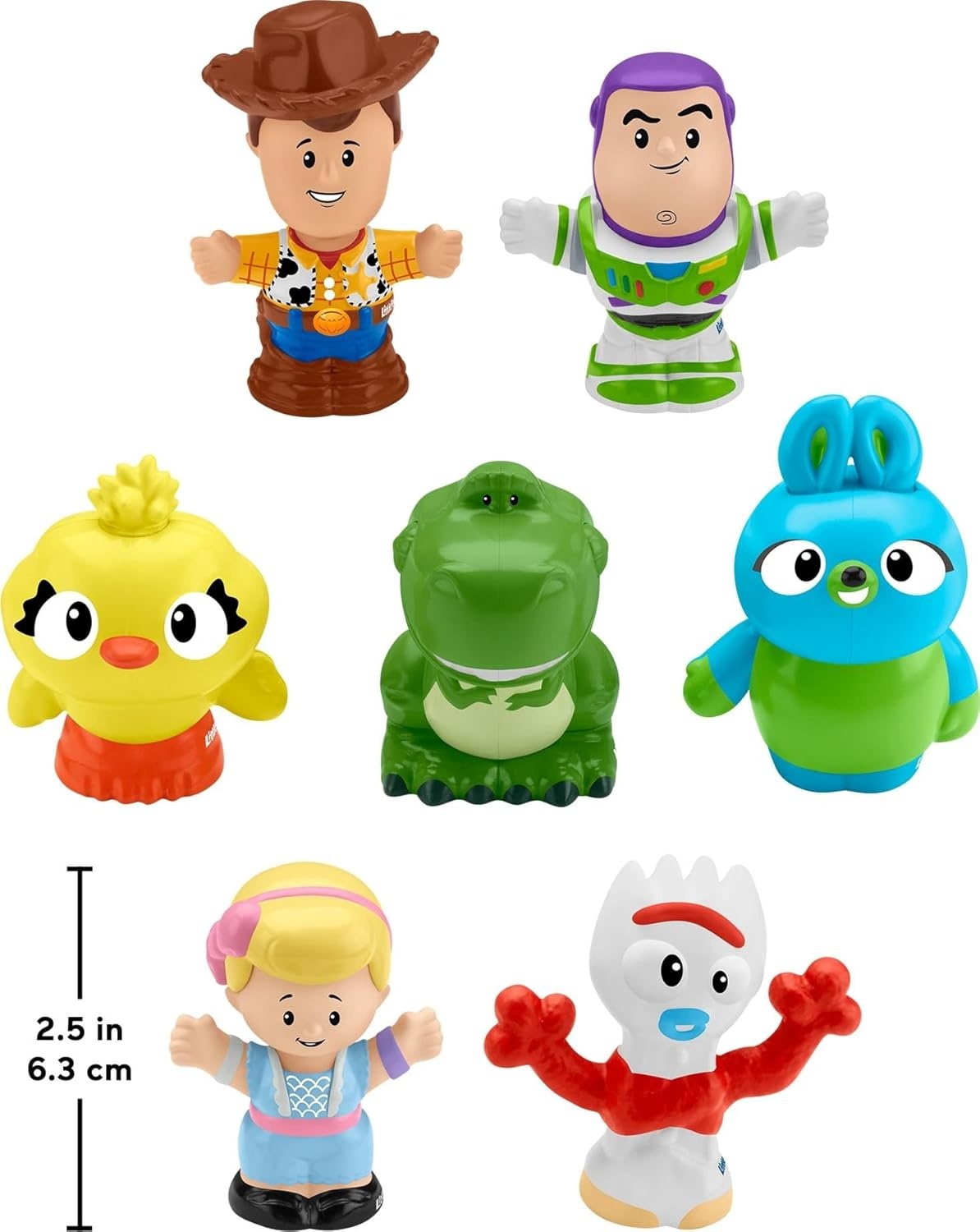 imageFisherPrice Little People Toddler Toy Disney Toy Story 7 Friends Figure Set with Woody amp Buzz Lightyear for Pretend Play Ages 18 Months Amazon Exclusive