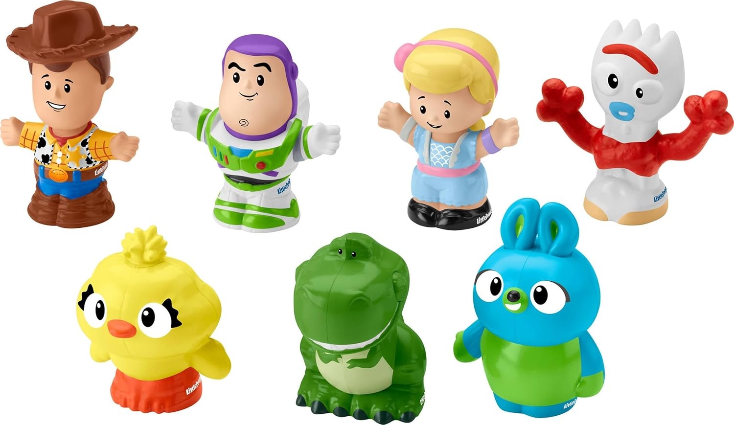 imageFisherPrice Little People Toddler Toy Disney Toy Story 7 Friends Figure Set with Woody amp Buzz Lightyear for Pretend Play Ages 18 Months Amazon Exclusive