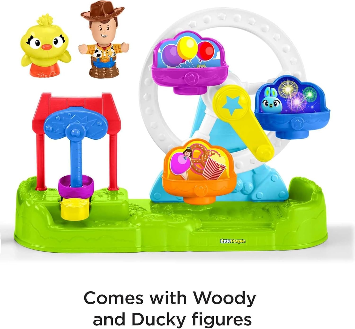 imageFisherPrice Little People Toddler Toys Disney amp Pixar Toy Story Ferris Wheel Playset with Woody amp Ducky Figures for Kids Ages 18 Months Amazon Exclusive