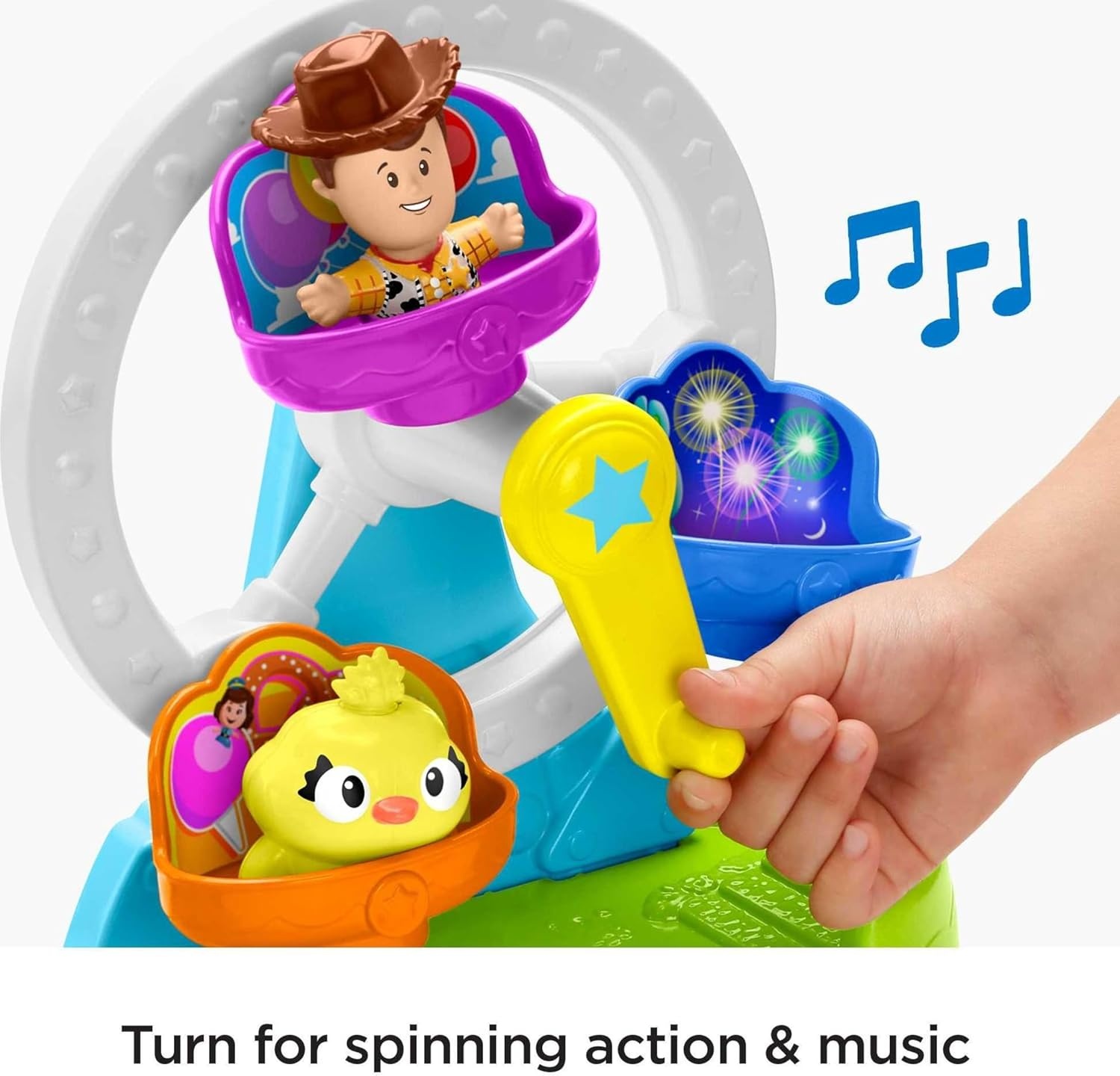 imageFisherPrice Little People Toddler Toys Disney amp Pixar Toy Story Ferris Wheel Playset with Woody amp Ducky Figures for Kids Ages 18 Months Amazon Exclusive