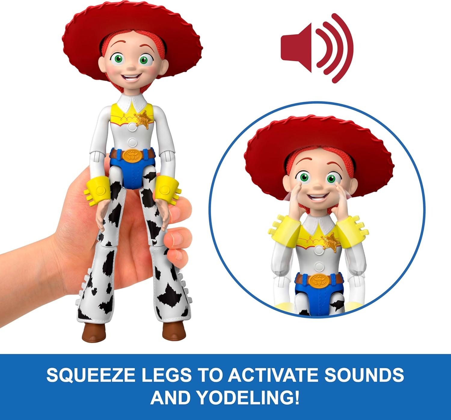 imageMattel Disney and Pixar Toy Story 5 Critter Talk Jessie 12 Inch Posable Action Figure Toy amp Jimmy Dean 35 Plus Movie Sounds amp Phrases