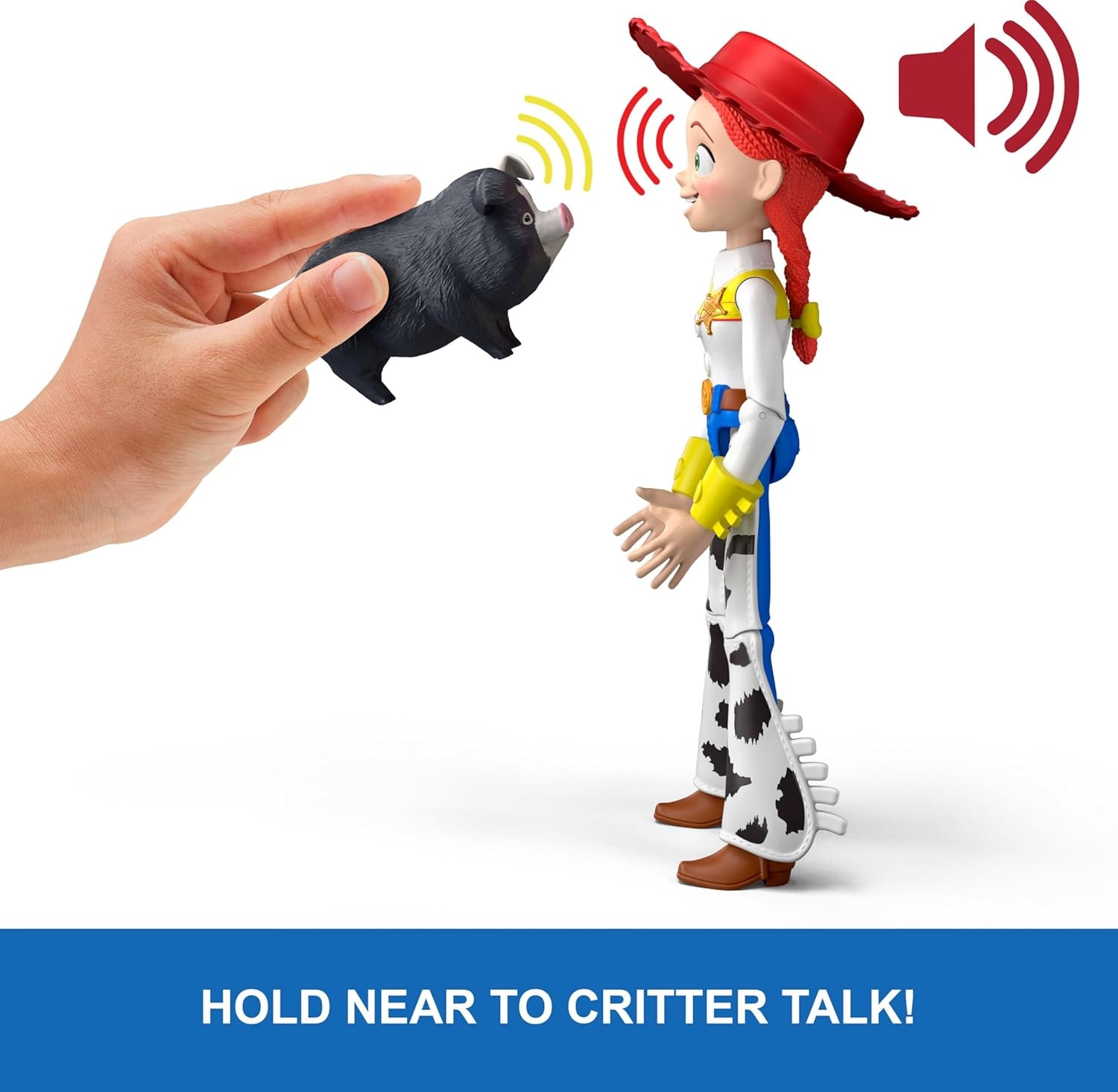 imageMattel Disney and Pixar Toy Story 5 Critter Talk Jessie 12 Inch Posable Action Figure Toy amp Jimmy Dean 35 Plus Movie Sounds amp Phrases