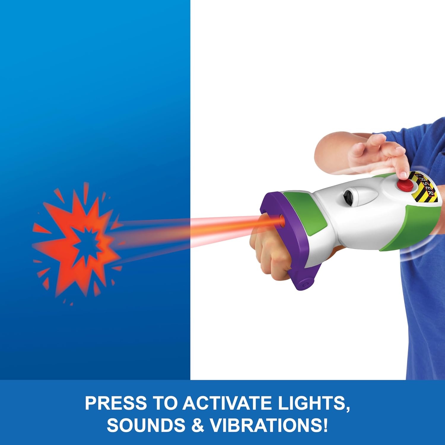 imageMattel Disney and Pixar Toy Story 5 Space Ranger Laser Gauntlet Buzz Lightyear Roleplay Item with Lights Vibrations 35 Sounds and Phrases