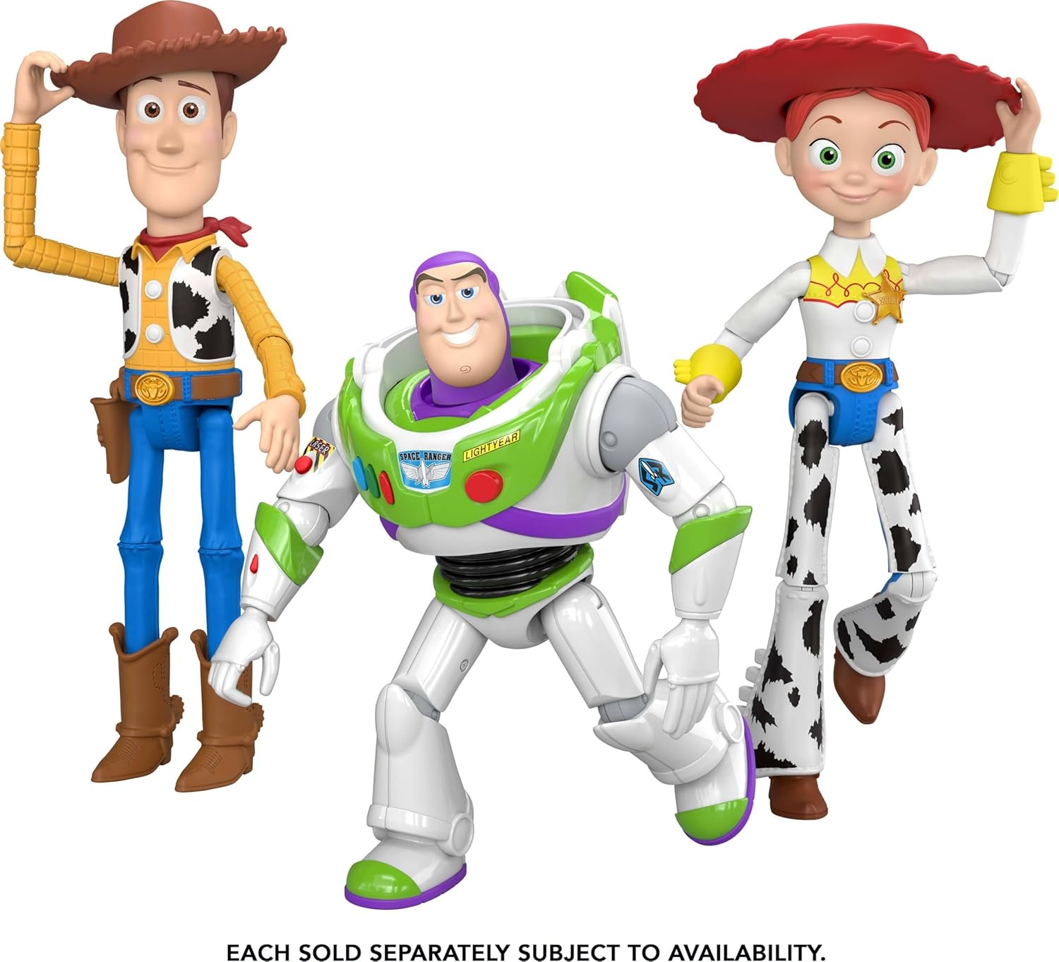 imageMattel Disney and Pixar Toy Story Action Figures 7 Inch Playscale Key Characters 8 Plus Posable Joints with Movie Accurate Design